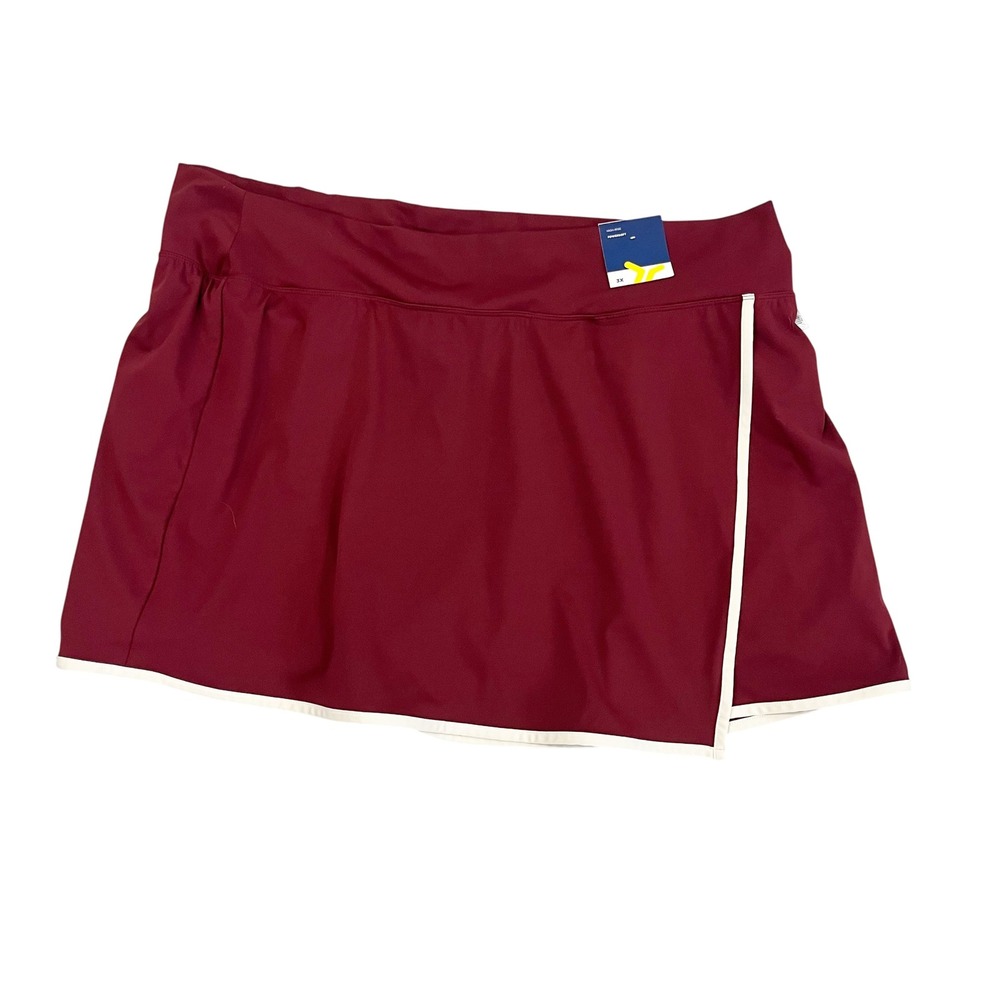 NEW Old Navy Active Powersoft High-Rise Skort Go-Dry Contrast Trim Preppy - 3X